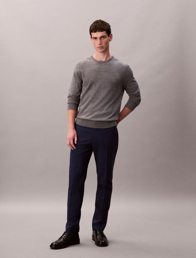 Italian Wool Blend Slim Trouser fra Calvin Klein