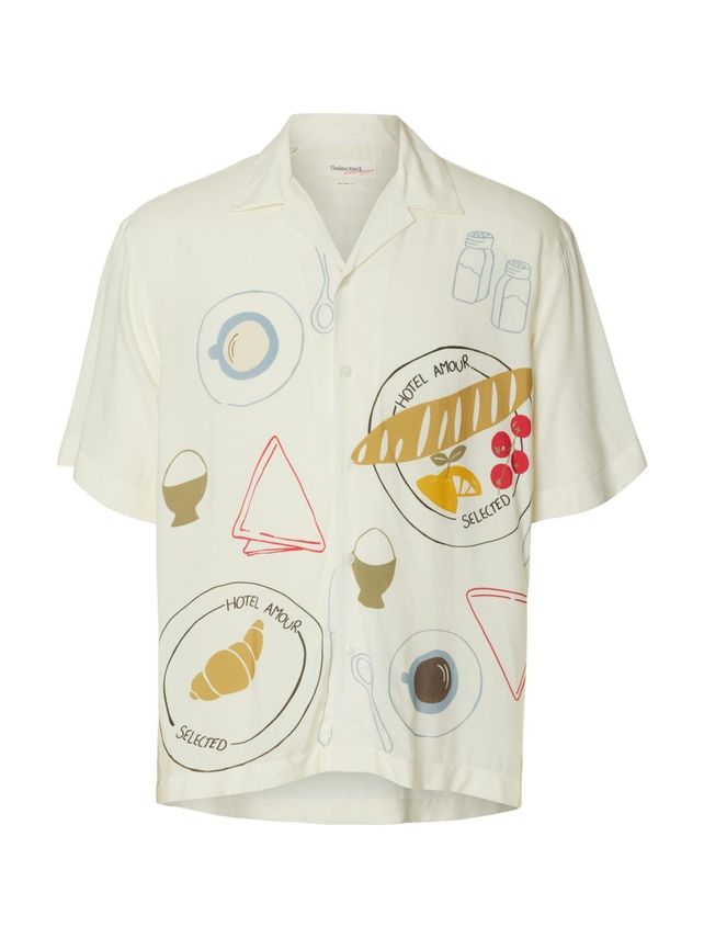 Slhrlxhotel Amour Print Ss Shirt fra Selected