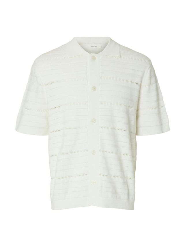 Slhpalle Ss Knit Polo Cardigan fra Selected