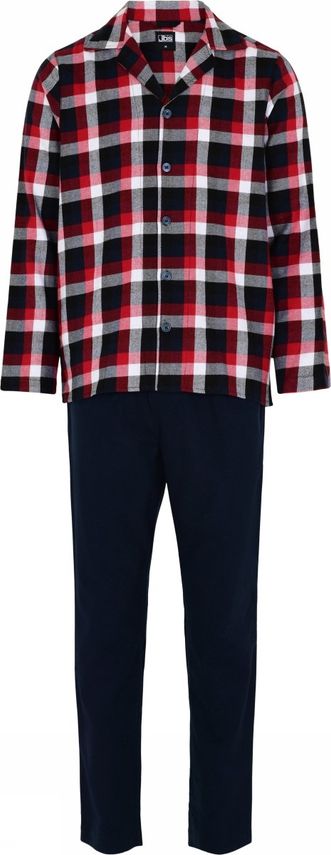 JBS Flannel Pyjamas med Knapper - Komfort til Hjemmet