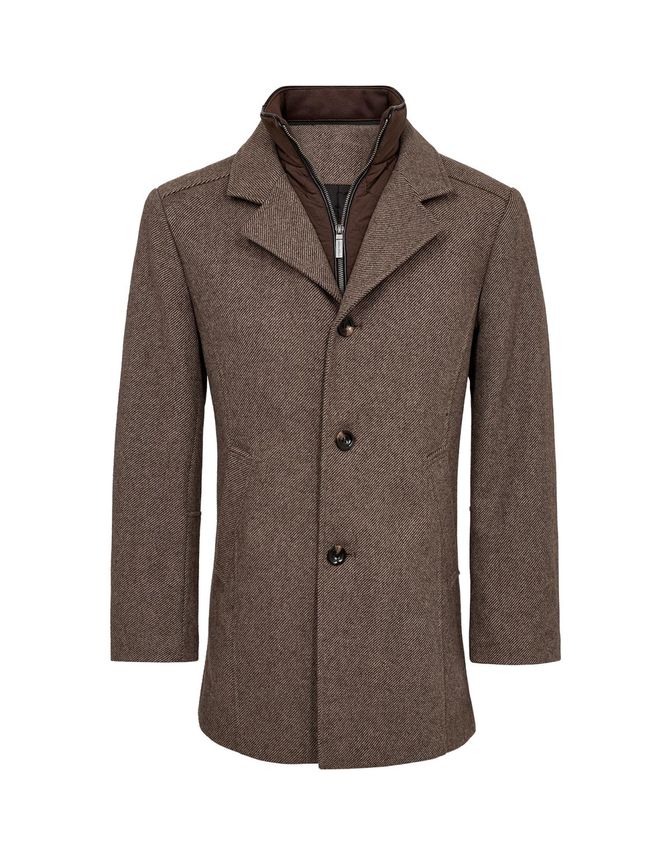 Mens Wool Coat Modern Fit fra Gino Marcello