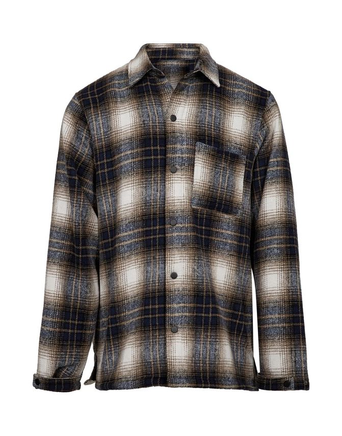 Mens Linned Shirt Reg. Fit fra Black Blue