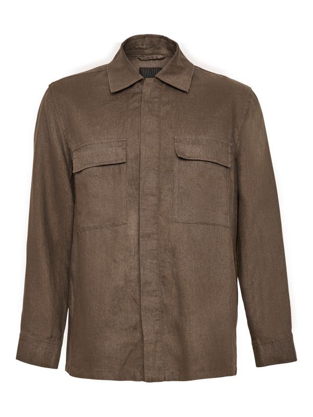Aiden Over Shirt – Stilfuld skjorte med skjult knaplukning