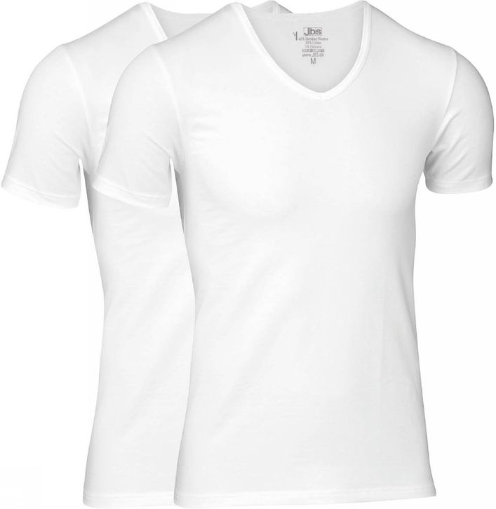 2-pak FSC V-hals T-shirts i Bambus fra JBS - Komfortabelt valg