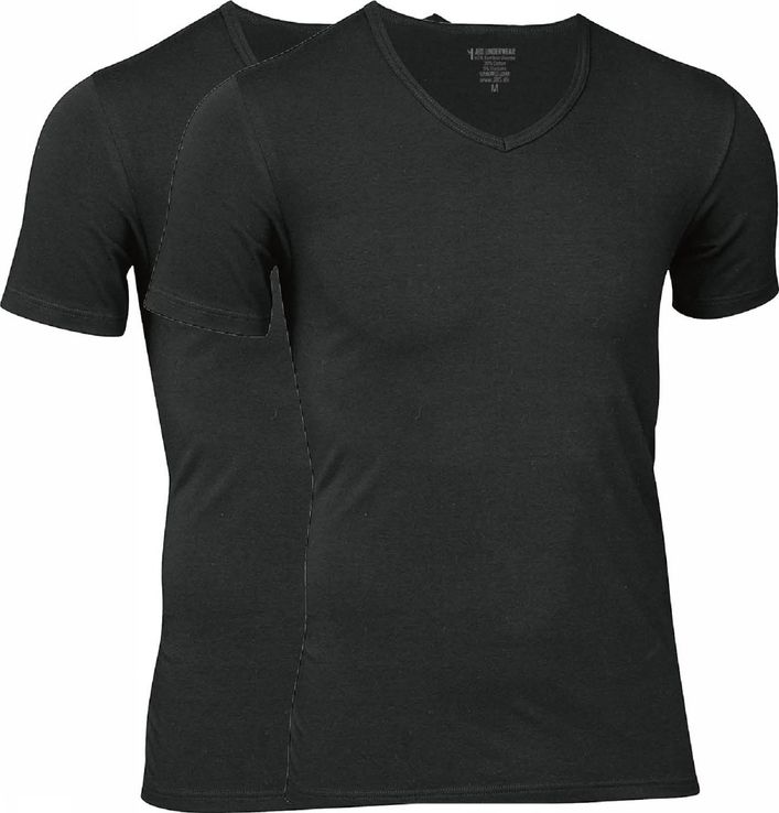 2-pak FSC V-hals T-shirts i bambus fra JBS - Bæredygtig stil