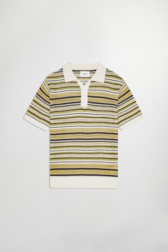 Noam 6689 Strikket Linned Polo – Unik og Stilfuld Design