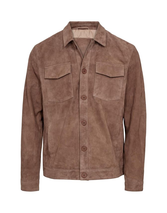 Suede Overshirt fra Gino Marcello