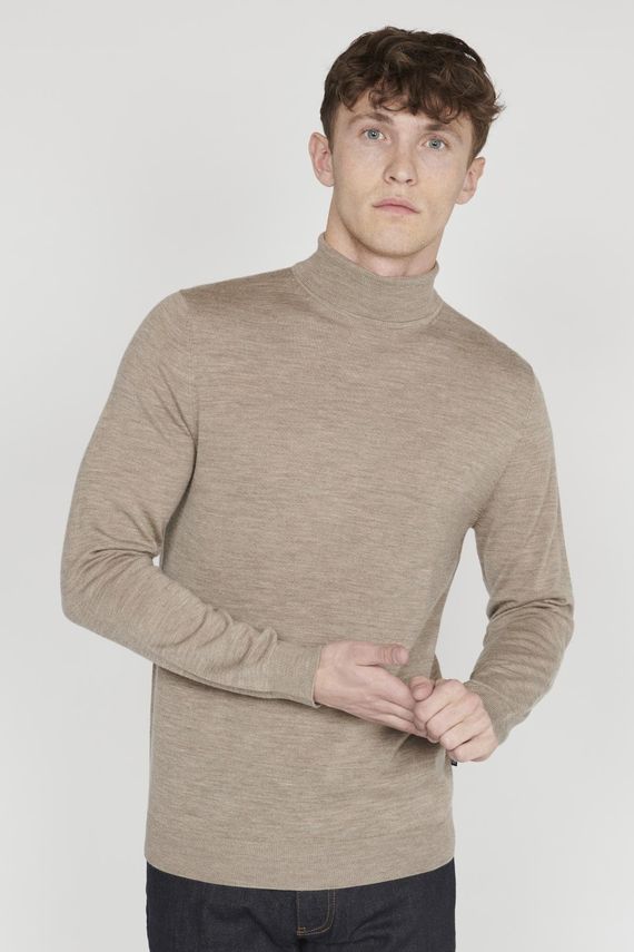 Maparcusman Merino Rullekrave i 100% Uld - Tidsløst Design