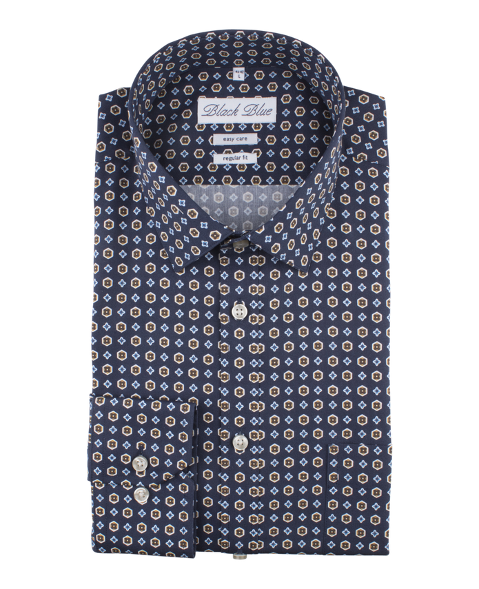 Shirt Easy Care Regular Fit fra Black Blue