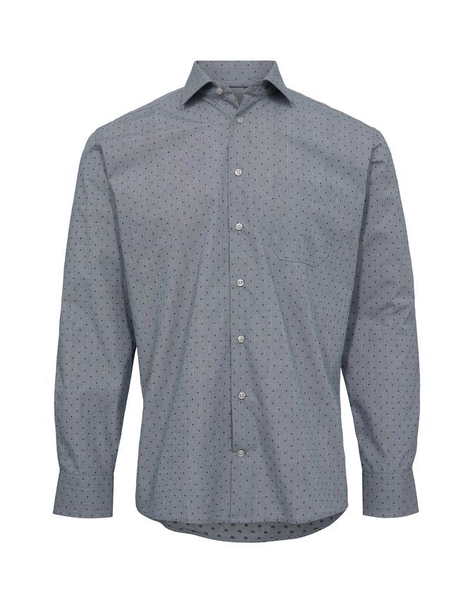 Shirt L S Regular Fit fra Black Blue