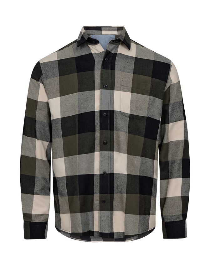 Shirt L S Regular Fit fra Black Blue