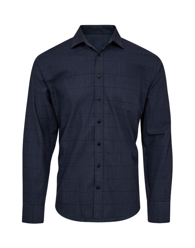 Tidløs ternet flannelskjorte fra Black Blue – Kvalitet til hverdag