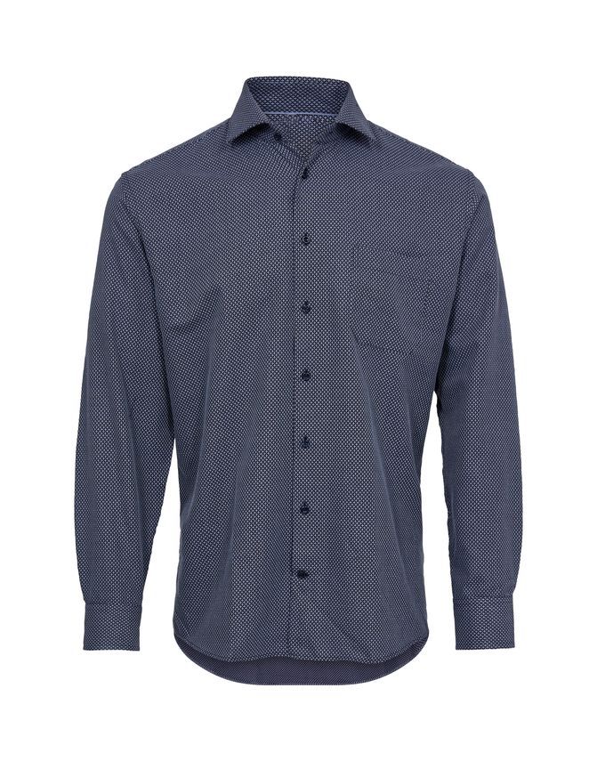 Shirt L S Regular Fit fra Black Blue