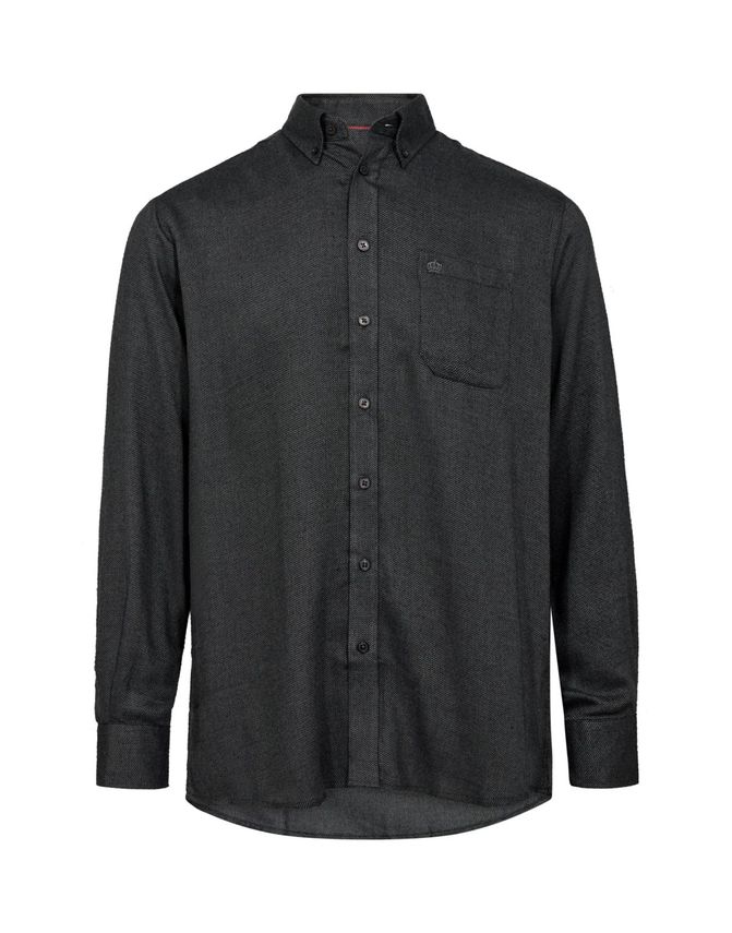 Børstet Regular Fit Skjorte fra Thomas Regency – Must-Have!