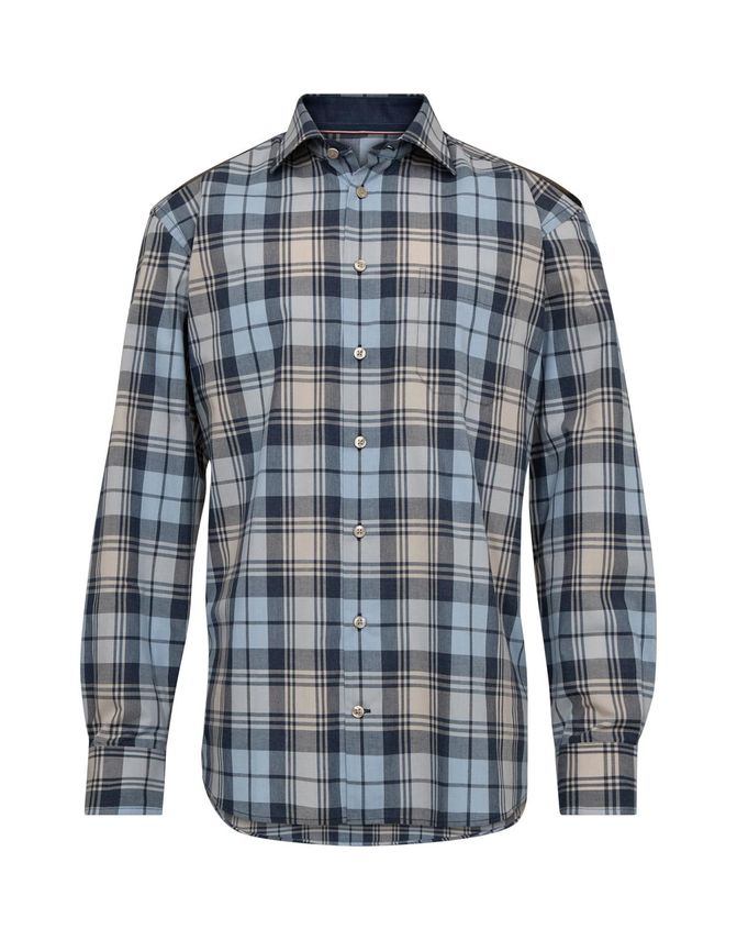 Ternede Skjorte i Regular Fit fra Black Blue - Udsalg!
