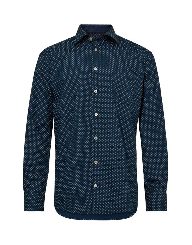 Regular Fit Langærmet Skjorte fra Black Blue