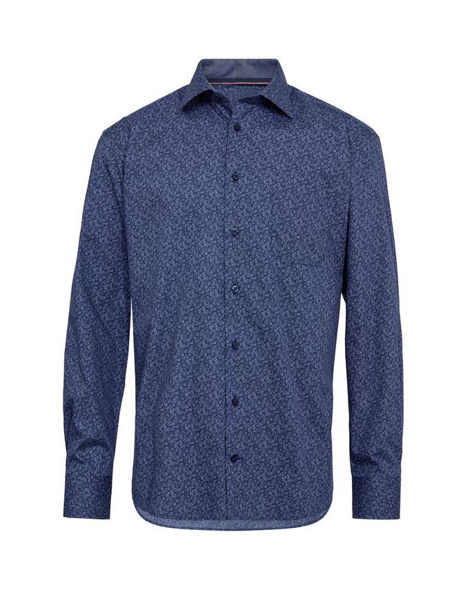 Mens Shirt L S Regular Fit fra Black Blue