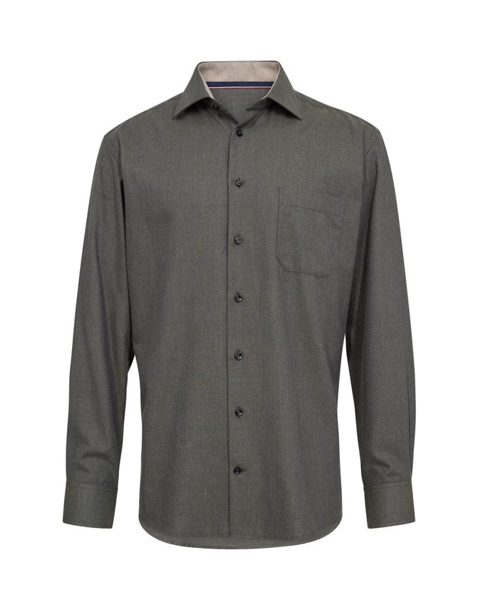 Mens Shirt L S Regular Fit fra Black Blue