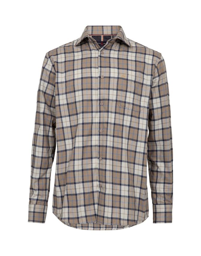 Flannel Shirt Regular Fit fra Thomas Regency