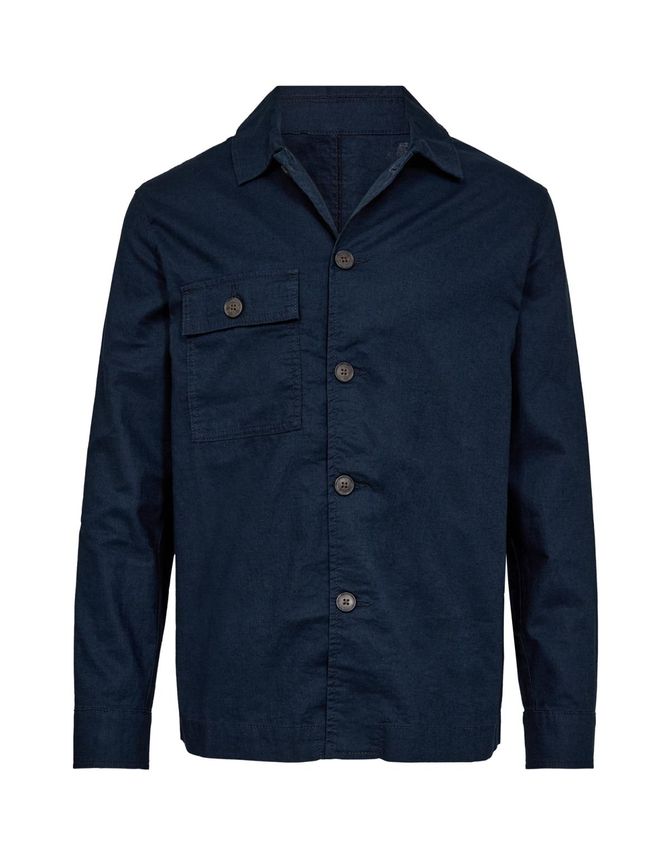 Linen Overshirt Modern Fit fra Gino Marcello