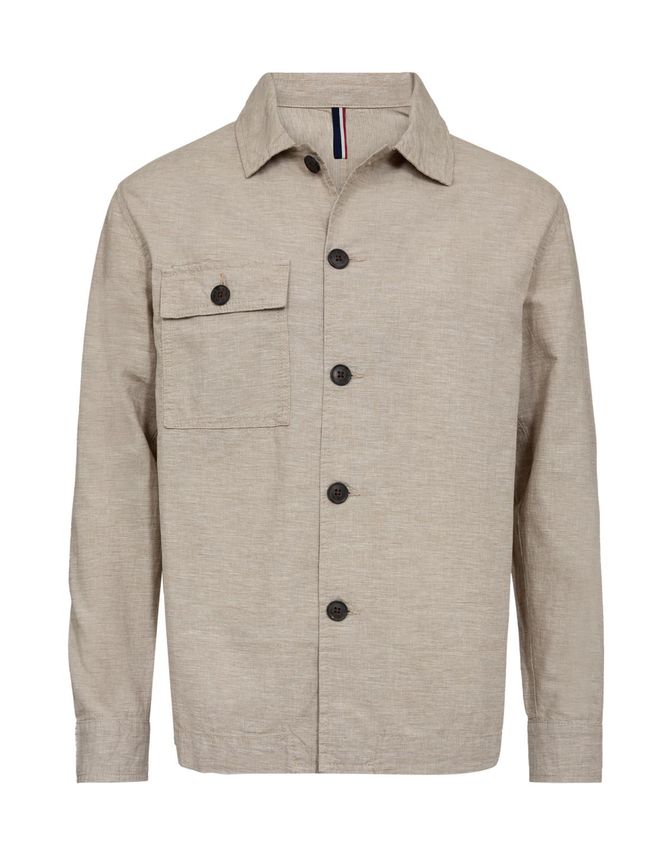Linen Overshirt Modern Fit fra Gino Marcello