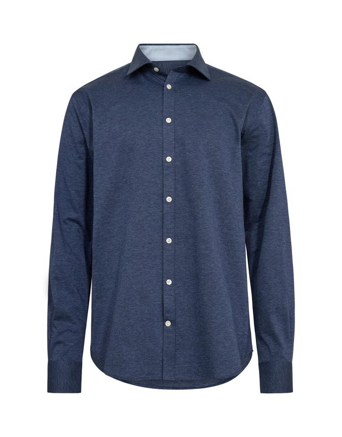 Knitted Shirt L S Modern Fitting fra Gino Marcello