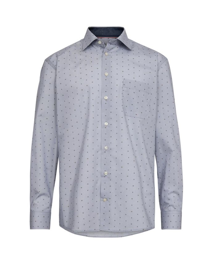 Shirt L S Regular Fit fra Black Blue