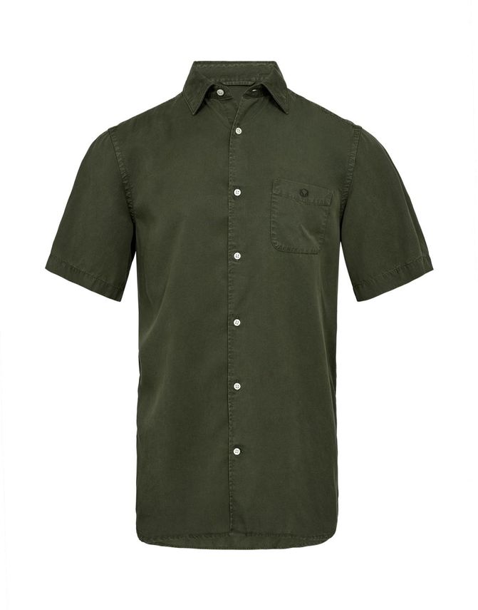 Moderne kortærmet tencel skjorte til sommeren!