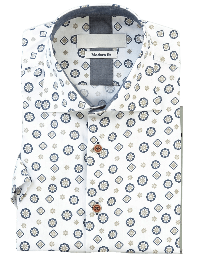 Shirt S S Modern Fit fra Gino Marcello