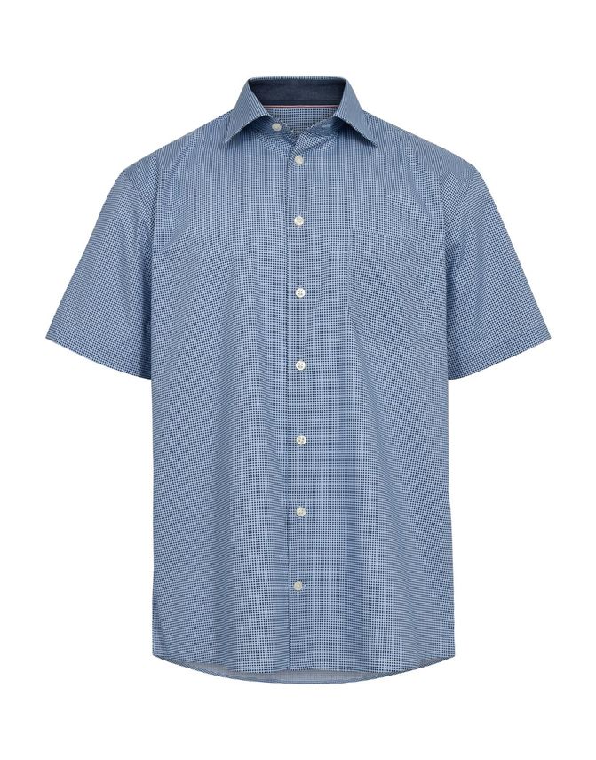 Shirt S S Regular Fit fra Black Blue