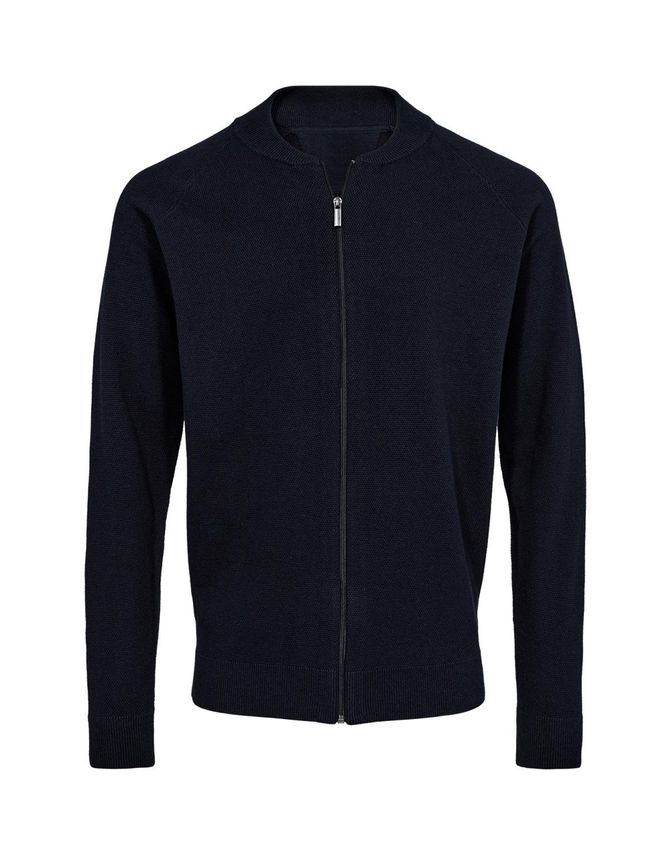 Baseball-krave Cardigan fra Black Blue – Stilfuld Komfort