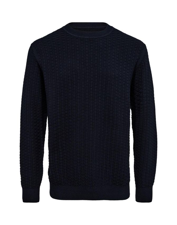 Melange O-hals Striktrøje fra Black Blue – Forårsudsalg!