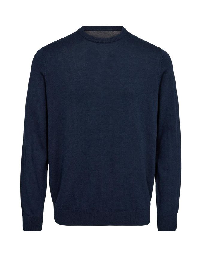 Reg Fit Merino Striktrøje fra Black Blue – Stil og Komfort