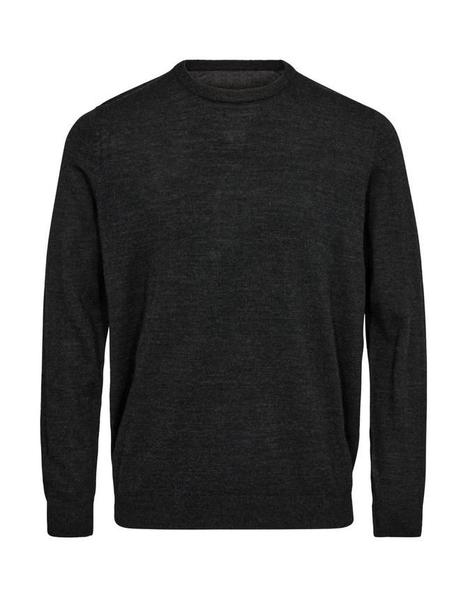 Reg Fit O-neck Merino Sweater fra Black Blue - Kvalitet og Stil