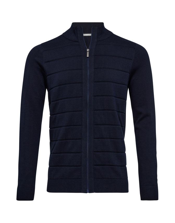 Moderne herre cardigan med lynlås fra Gino Marcello