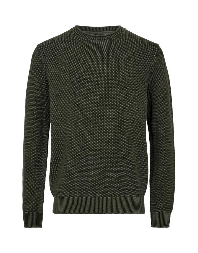 Elegant O-hals Striktrøje fra Black Blue – Tidløs Stil