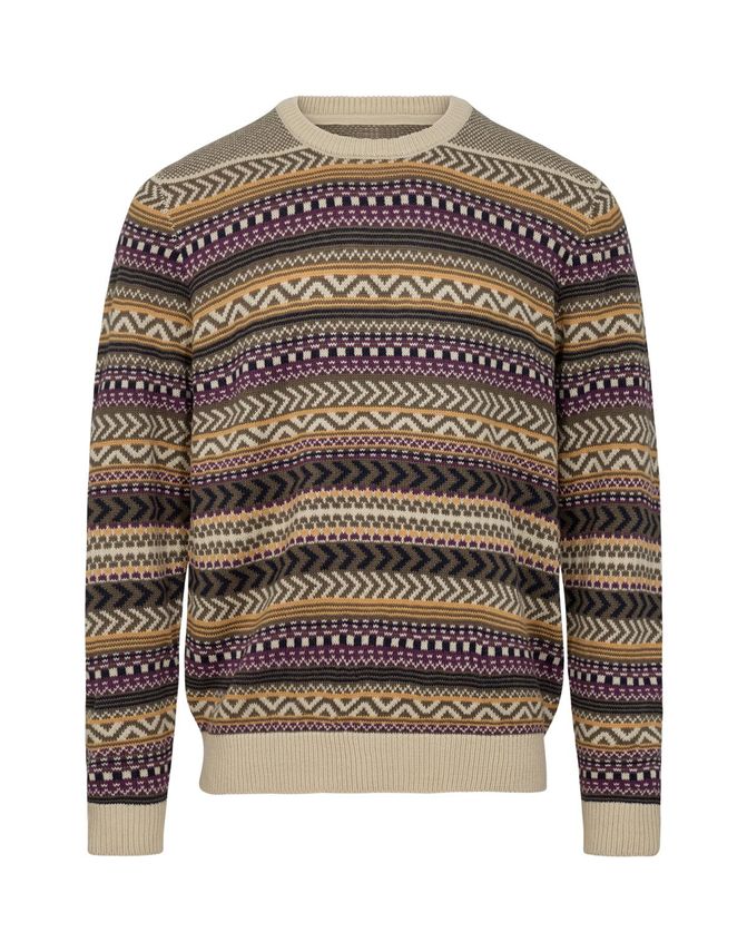 O Neck Knit Regular Fit fra Black Blue