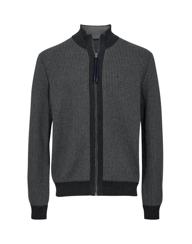 Moderne Lynlås Cardigan til Mænd fra Gino Marcello