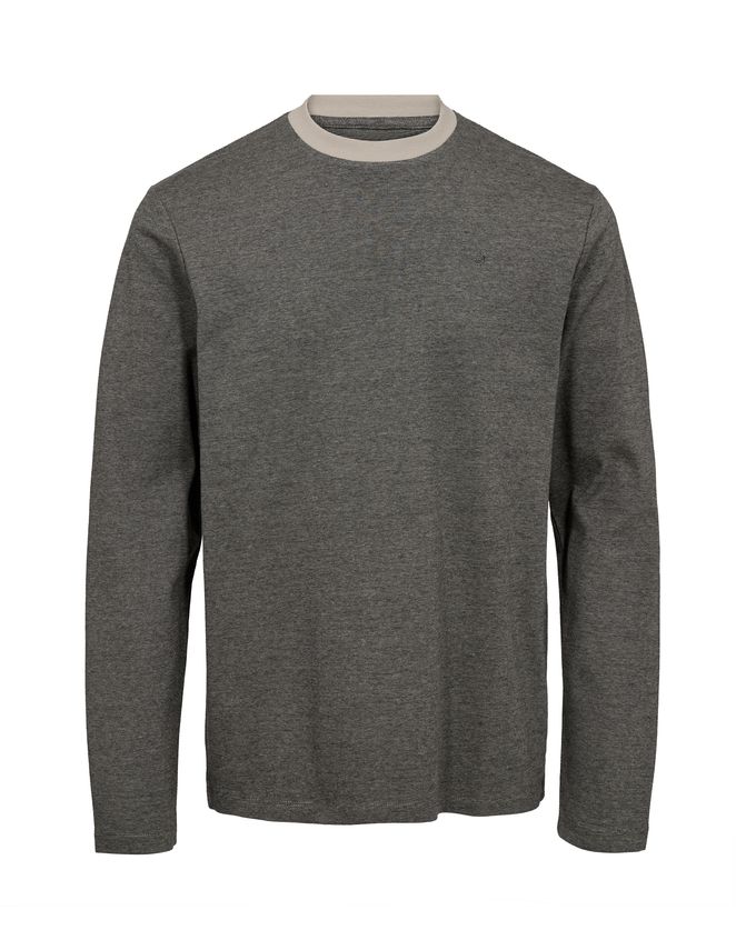O Neck L S Modern Fit T Shirt fra Gino Marcello