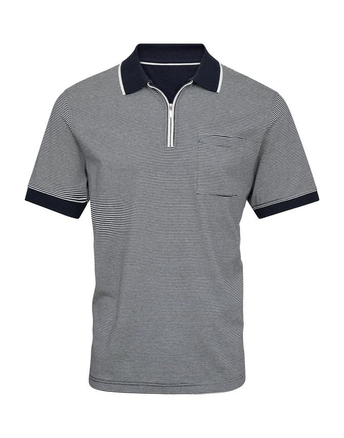 Elegant Stribet Polo til Mænd - Tidløs Stil og Komfort