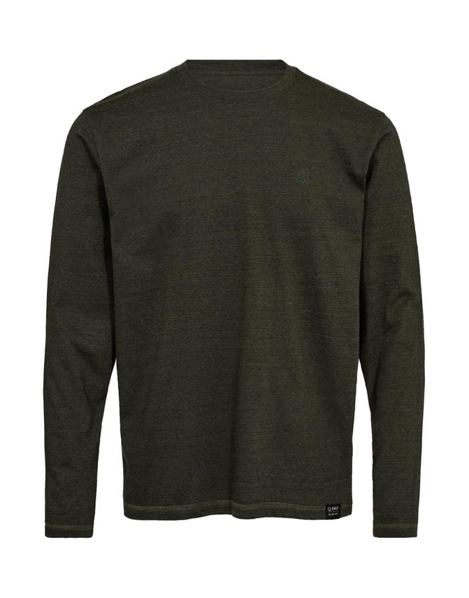 Moderne langærmet bomulds T-shirt fra Salt - Stilfuld komfort