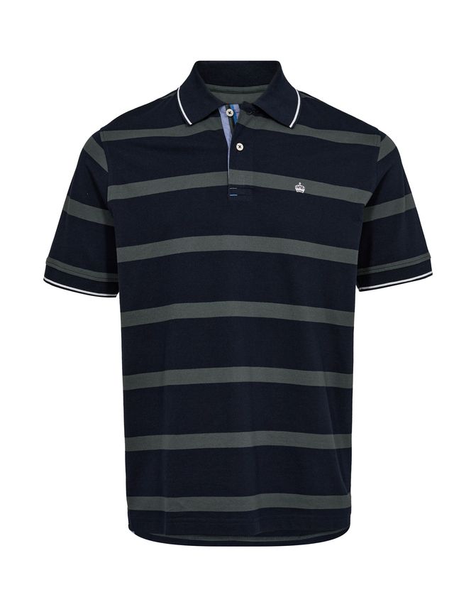 Thomas Regency Polo med Stilfulde Kontraststriber