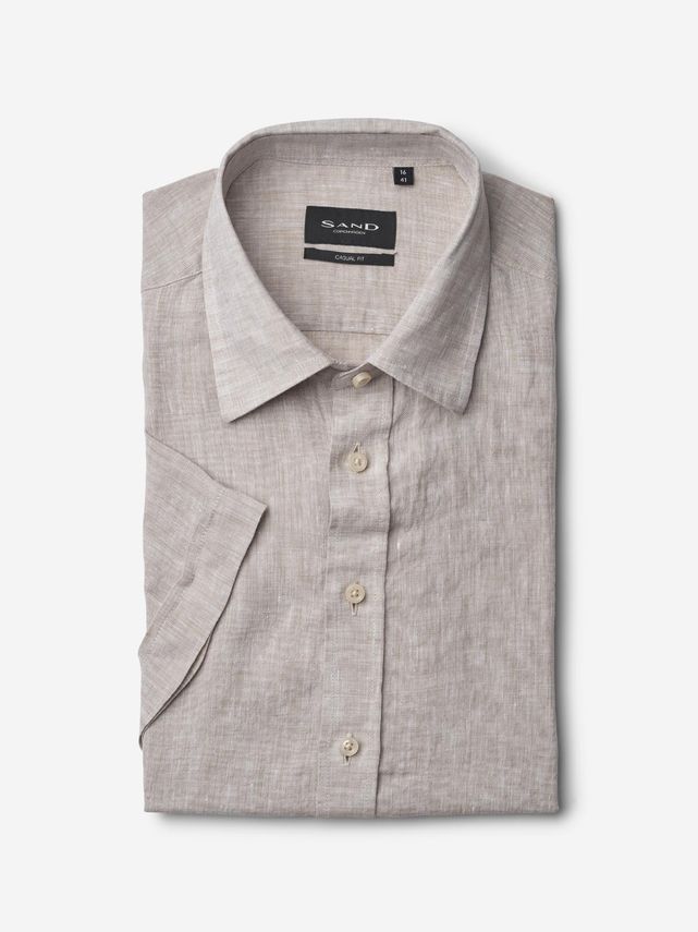 Sand Copenhagen Casual Linned Skjorte - Must-Have Til Mænd