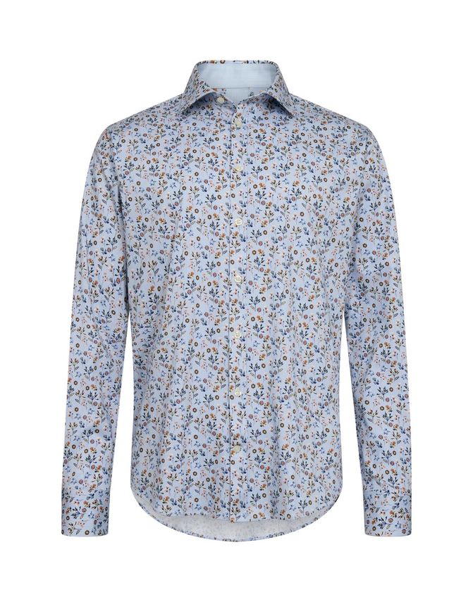 Knitted Shirt L S Modern Fitting fra Gino Marcello