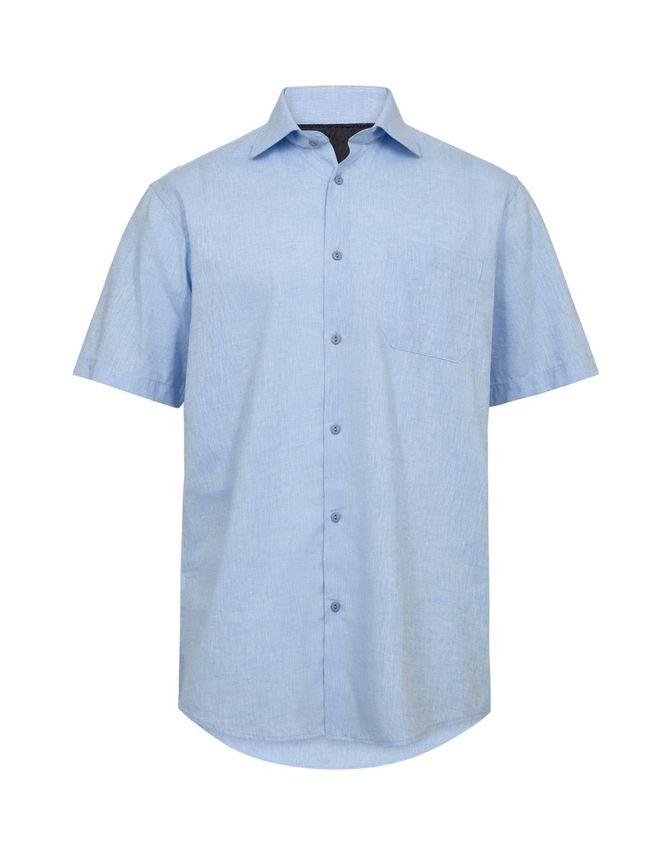 Shirt S S Regular Fit fra Black Blue