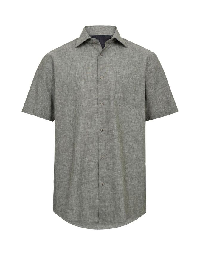 Shirt S S Regular Fit fra Black Blue