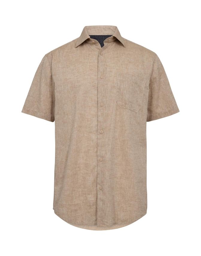 Shirt S S Regular Fit fra Black Blue