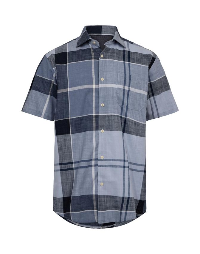 Shirt S S Regular Fit fra Black Blue