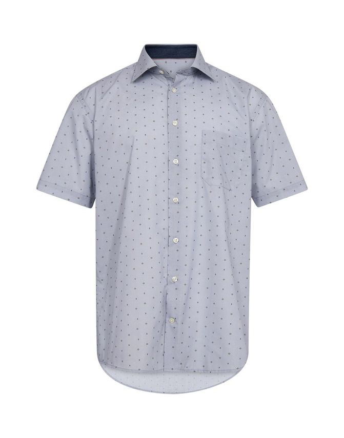 Shirt S S Regular Fit fra Black Blue