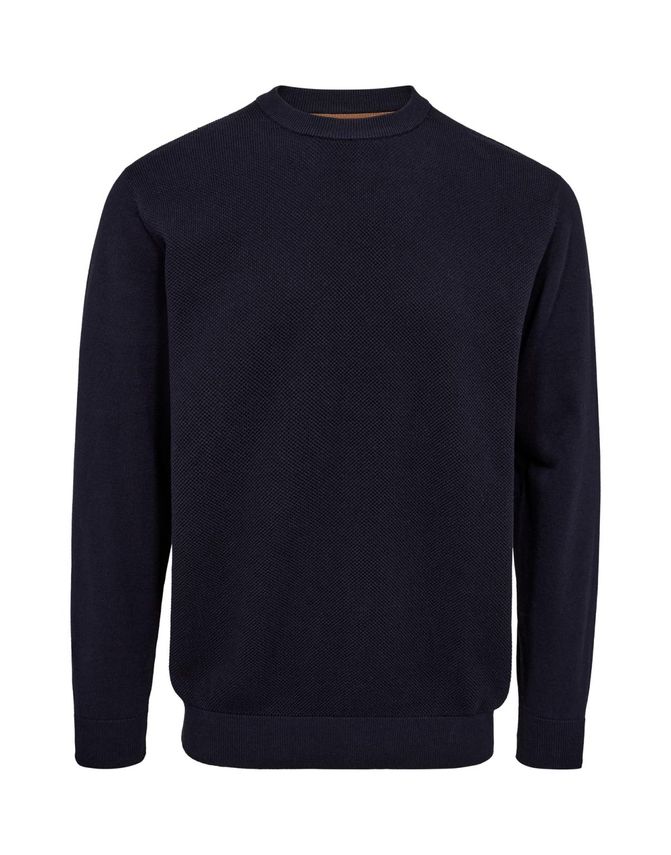 Herre Striktrøje i Reguleret Pasform fra Black Blue - Køb nu!